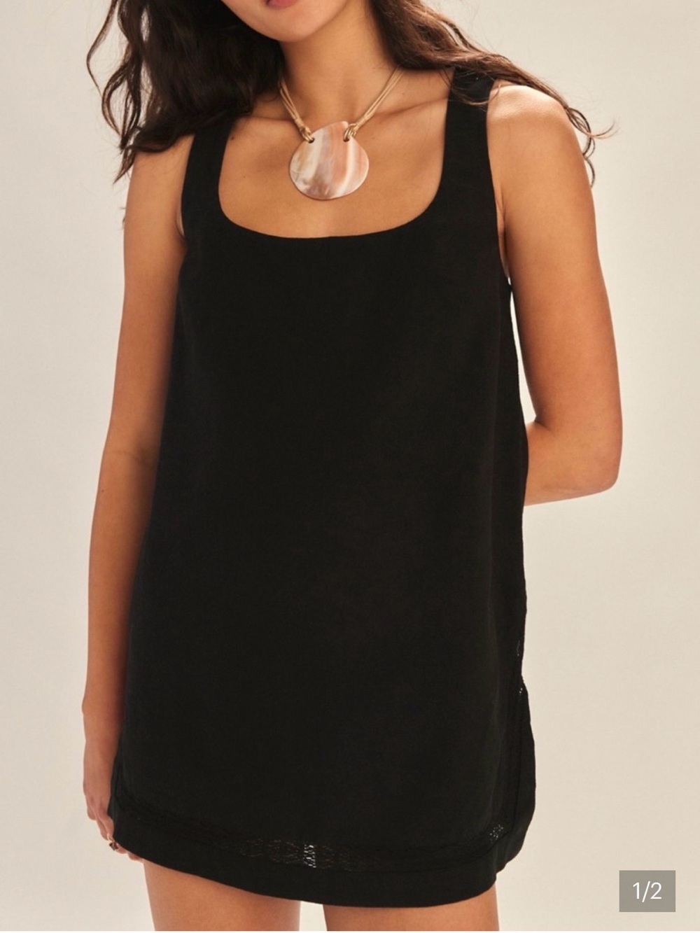 Free People Black Summer Smiles Romper